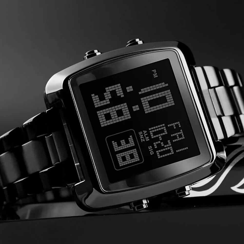 SKMEI 1369 цифровые часы Для мужчин световой Дисплей с функцией двойного времени Дата электронные кварцевые наручные часы שעון גברים