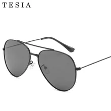 Поляризованные солнцезащитные очки авиаторы мужские/женские винтажные очки для вождения пилота мужские солнцезащитные очки металлическая оправа классические Gafas высокое качество