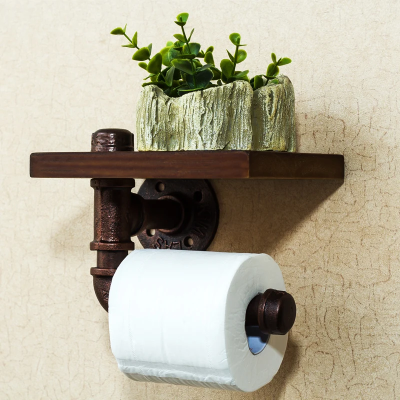 Creative toilet paper rack Toilet paper towel rack Bathroom bathroom discharge Goods Wall hanging household