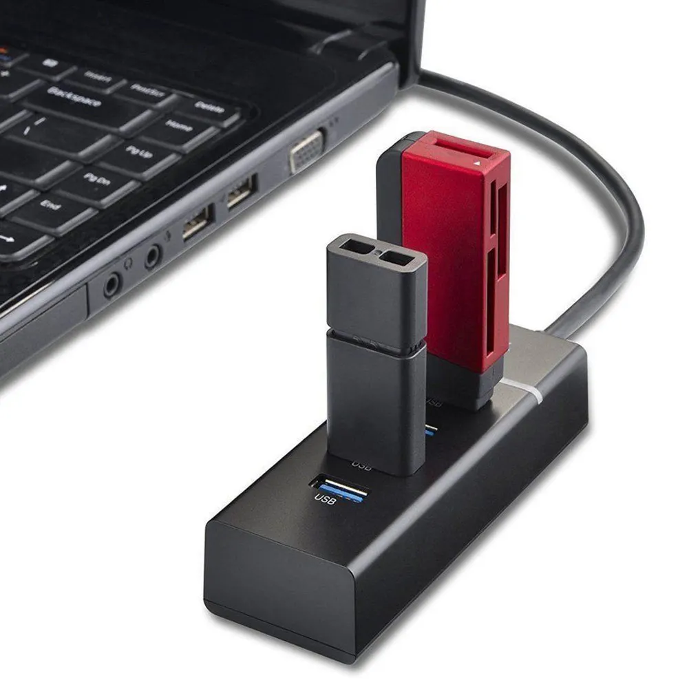 4 порта USB 3,0 мульти концентратор разветвитель расширения настольного ПК высокоскоростной адаптер LN LAMG0017 высокое качество