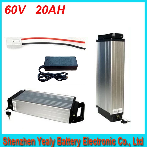 

Rear rack lithium battery 60V 20Ah high discharge rate battery for Golden Motor 60v 2000w ebike engine kit  For  Panasonic cell