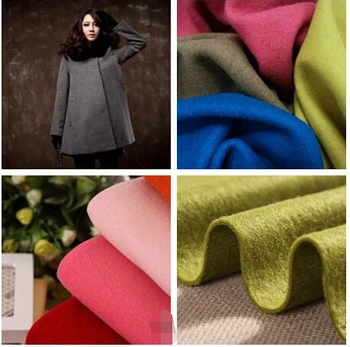 

148cm width multicolor knitted cashmere coat fabric / woolen fabrics / wool felt / high quality suits garment fabic material
