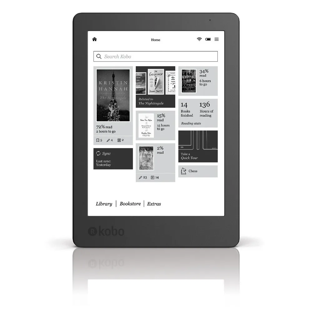Хороший Kobo Aura edition 2 электронная книга 6 дюймов Carta e ink book сенсорный экран 1024x768