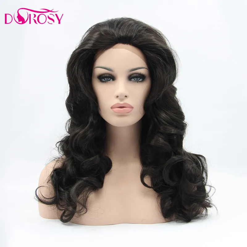 

DOROSY HAIR Synthetic Front lace Wigs 360 Frontal Fully Long Loose Wave Black High Temperature For Women Cosplay