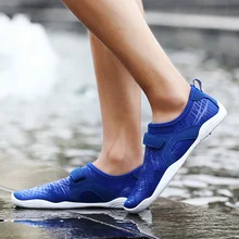 Мужская спортивная обувь для плавания летние быстросохнущие женские кроссовки Aqua синие розовые мужские пляжные тапочки женские пляжные спортивные ботинки для ходьбы