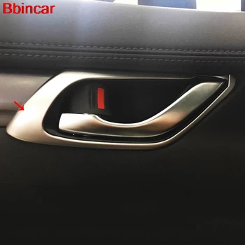 

Bbincar Car Auto Accessories Interior ABS Door Inner Door Handle Bowl 4PCS For 4doors For Mazda CX-5 CX5 2017 2018