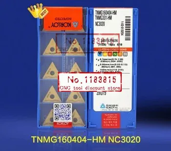 

10PCS TNMG160404 HM NC3020 carbide Insert Insert MTJNR/WTJNR/MTQNR/MTBNR/MTENN processing steel Free shopping