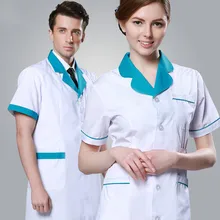 Для девочек и мальчиков; белые доктор медицинский лабораторный халат одежда медицинского обслуживания форма на каждый день одежда с коротким рукавом обувь для мужчин и женщин пальто