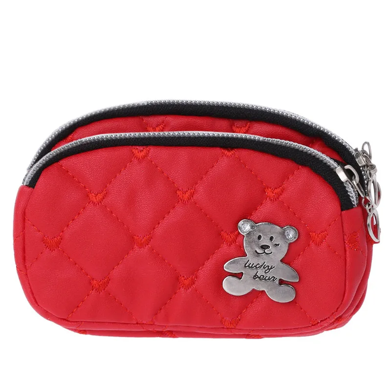 Новое поступление 1 шт. для женщин Женский кошелек на молнии клатч держатель для карт Портмоне маленькая сумочка - Цвет: Красный