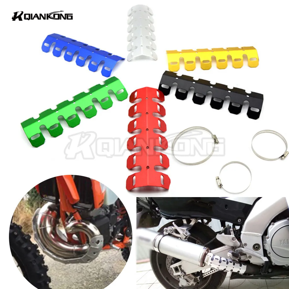 Motorcycle Exhaust Muffler Pipe crash Leg Protector Heat Shield Cover For Yamaha YZ 125 TTR600 XT250X TRICKER DT230 LANZA YFZ450