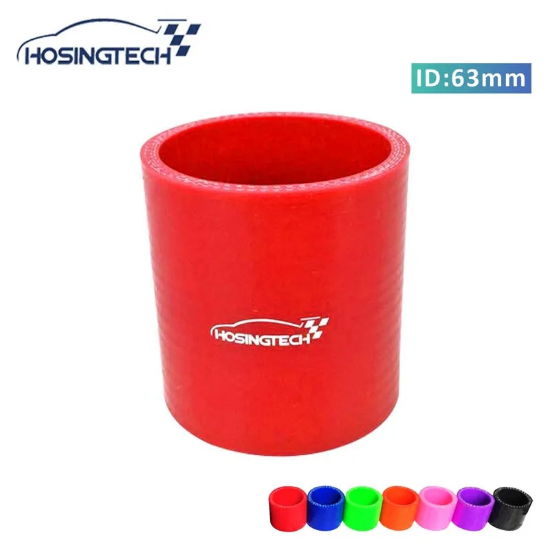 RED 2.5/"-2.75/" AIR INTAKE//PIPING RUBBER REDUCER COUPLER FOR AUDI