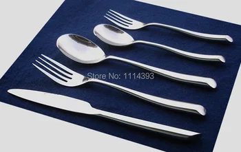 

1329D 18-10 Top-end Stainless steel Forged Cutlery set 24pcs/ Flatware set /Dinner Knife,fork,spoon,coffee spoon / Tableware