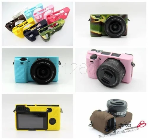 

Soft Silicone Bag Camera Protective Body Cover Case for Sony A6500 Protective Rubber Camera bag
