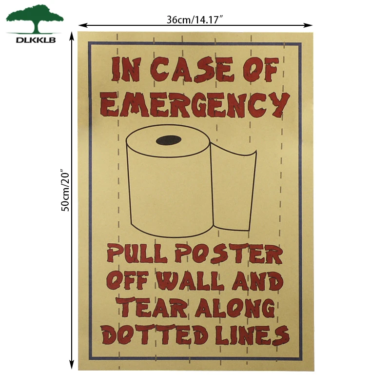 Dlkklb фильм плакат крафт-бумага забавные плакаты украшение туалетной бумаги кафе наклейки на стену постеры для украшения дома