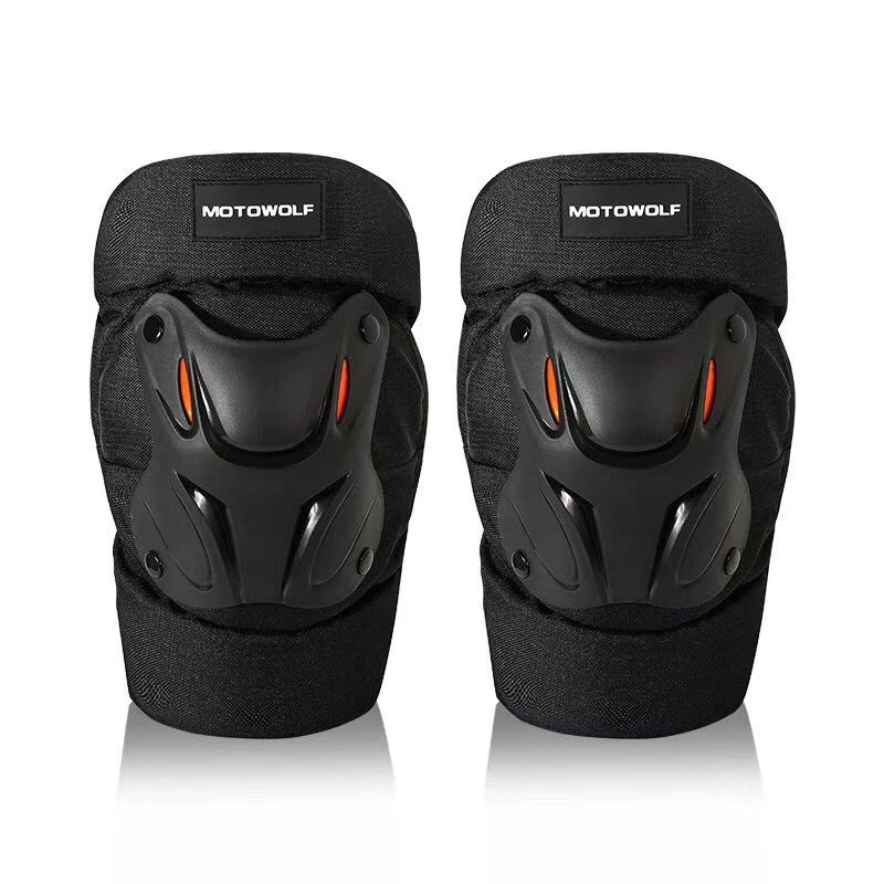 2pcs Auto Racing PP Shell Knee Pads Protective Gear Off Road Motorcycle Motocross Motorbike Outdoor Sports Safety Protector Pads (4)