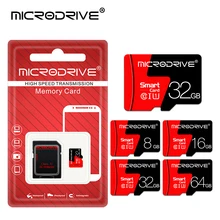 Microsd карта класса 10 micro sd карта 128 Гб 64 Гб MicroSDXC 32 Гб 16 Гб 8 Гб MicroSDHC TF флэш-карта памяти USB флэш micro sd 32 ГБ с бесплатным SD адаптером для цифровой камеры/смартфонов/ноутбуков