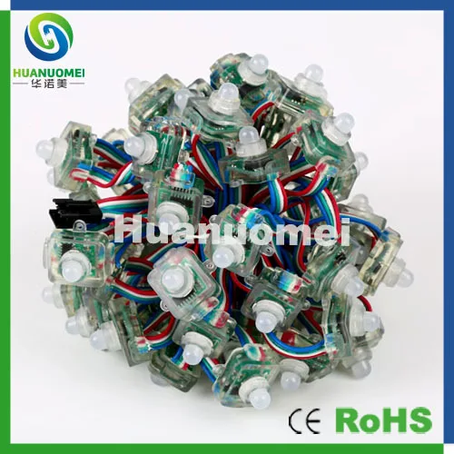 

50pcs/pack 5V IP68 waterproof led string 12mm digital pixel led module light ,square base