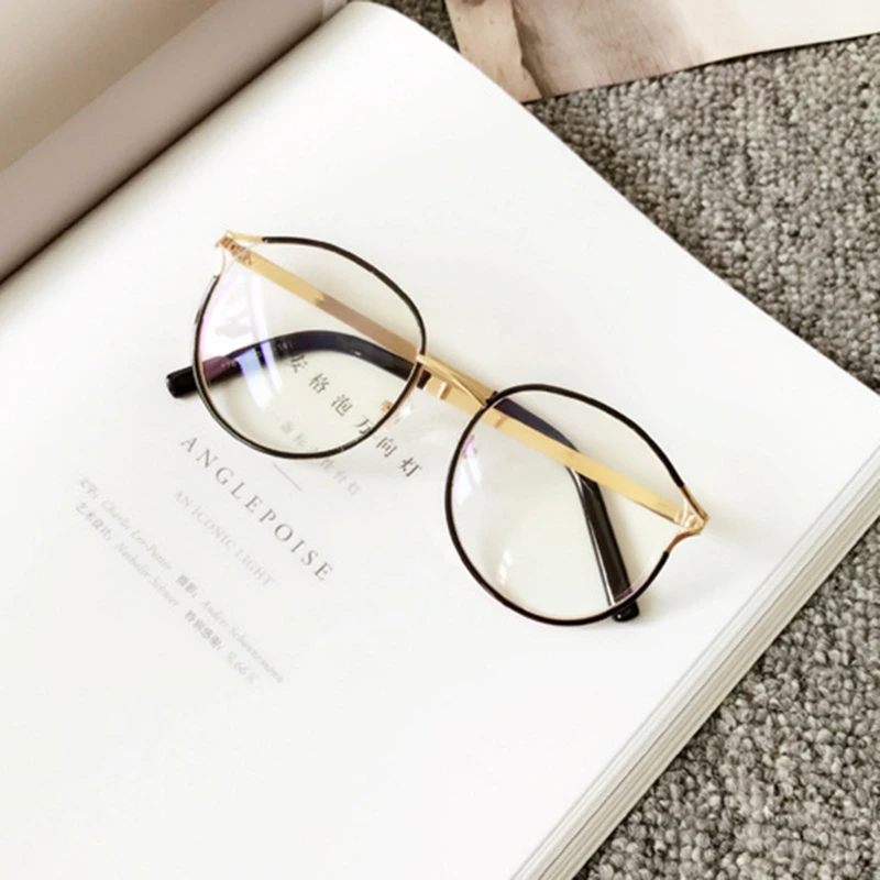 Optical Glasses Fashion Retro Cat Eye Metal Frame Clear Lens Women Men Spectacle | Аксессуары для одежды
