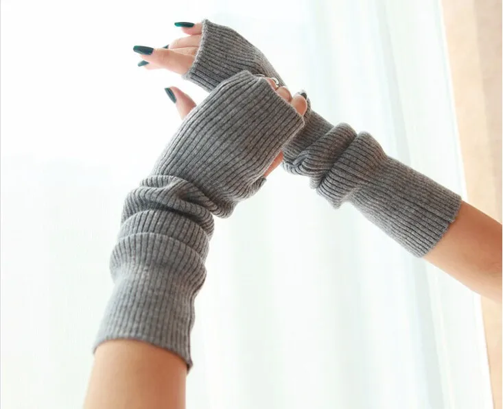 Comfy Knitted Fingerless Gloves
