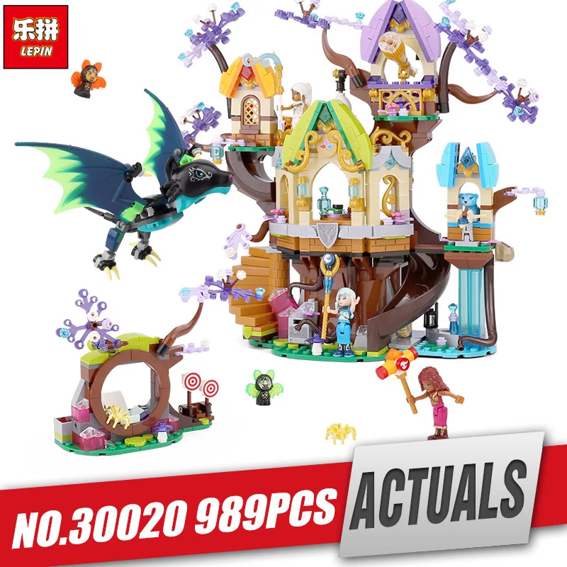 

Lepin 30020 Girls Toys The Legoingly 41196 elvenstar Tree Bat Attack Set Building Blocks Bricks Kids Toys Girls Birthday Gifts