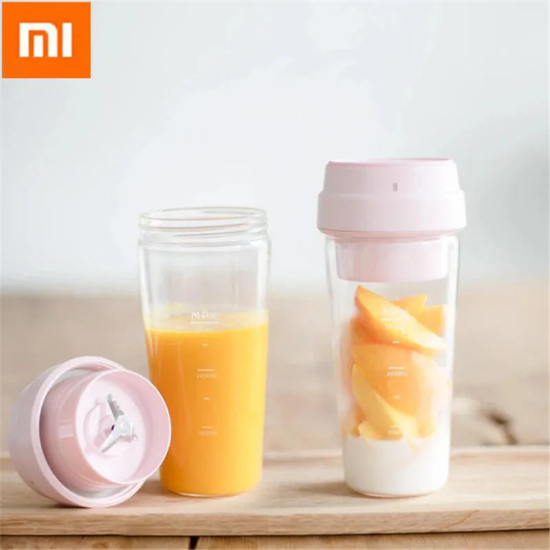

Xiaomi 17PIN Small Portable Juice Extractor Star Fruit Juicer 380ml Hiden Stainless Steel Intelligent Blades Fruit Magnetic Load