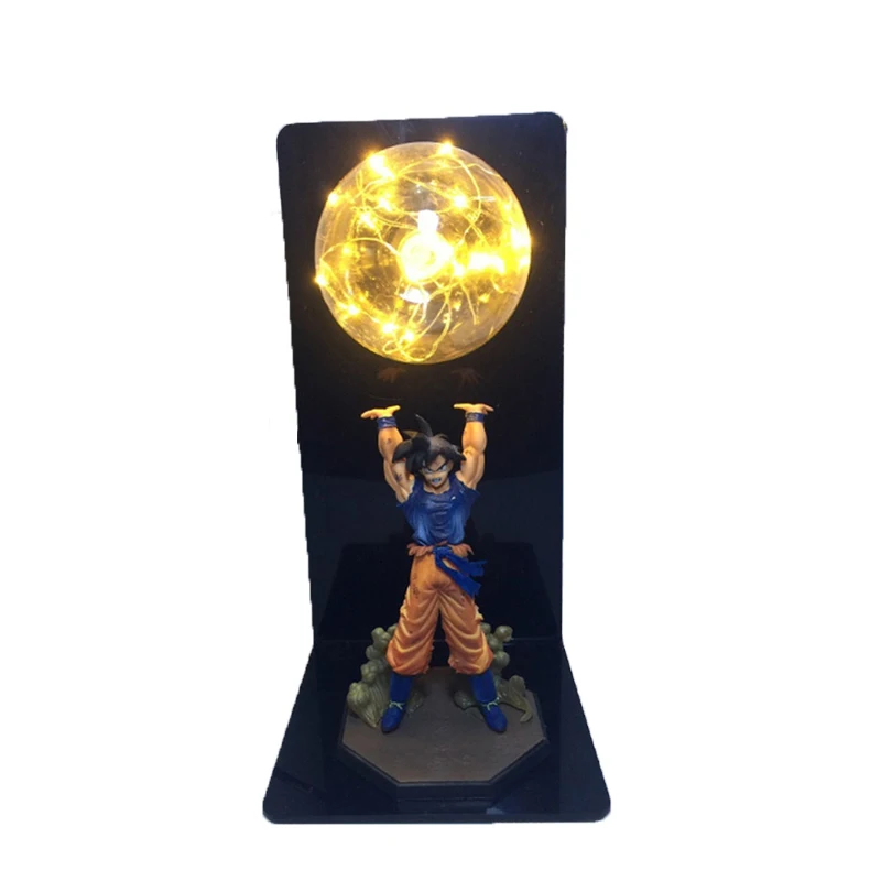Cena Dragon Ball Z lampą DBZ Goku siła bomby lampka nocna stół domowy oświetlenie dekoracyjne 3D Anime Luminaria figurka światła