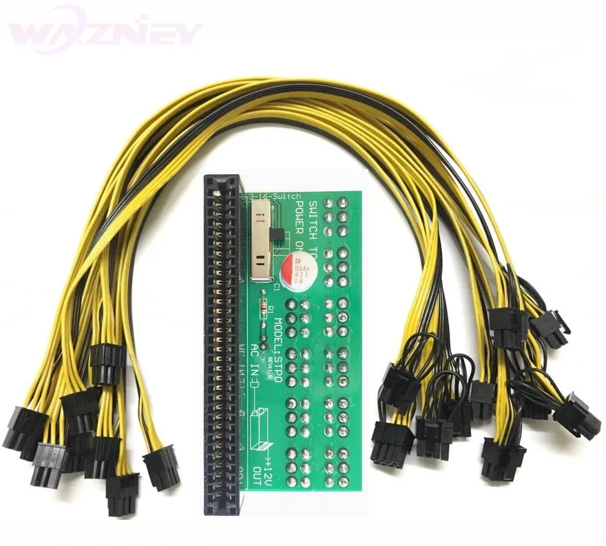 

DPS-1200FB/QB Power Module Breakout Board for 1600W Server Power Conversion Board 6 pin to 8 pin 8pin 6+2 to 6 pin 6pin Cable