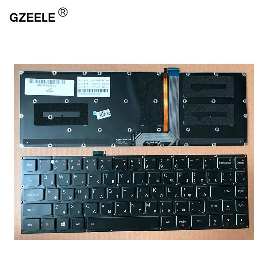  GZEELE Russian laptop Keyboard FOR LENOVO Yoga 3 Pro PRO13 1370 yoga3pro YOGA 3 PRO 13 RU Russian l