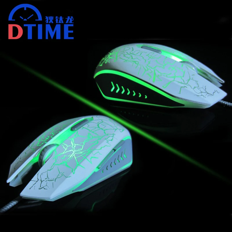 Dtime 2018 Brand Wired USB Optical Game Gaming Mouse Light ...