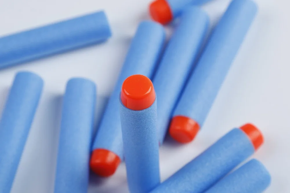 50 шт. для Nerf пулями мягкими дырочку головы 7 2 см заправка игрушка дартс оружейные