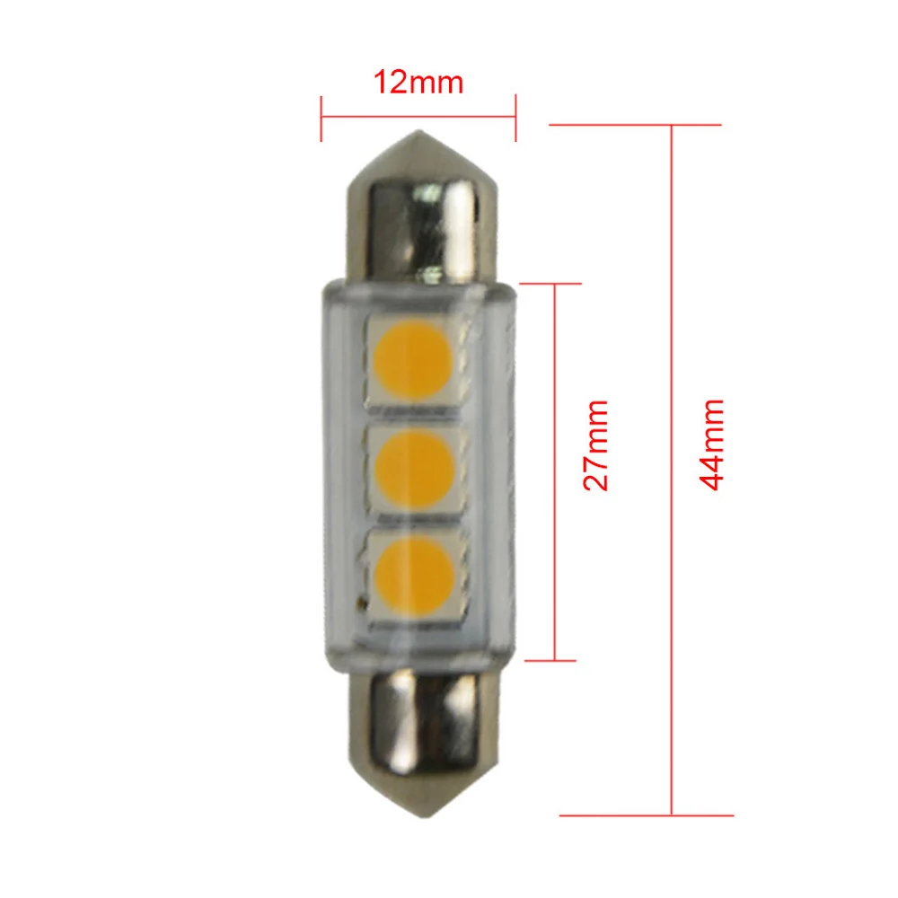 

Car Dome Reading Ceiling Pate Door Light 44mm Festoon DC 12V Bipolar White Blue Green Red Yellow Light