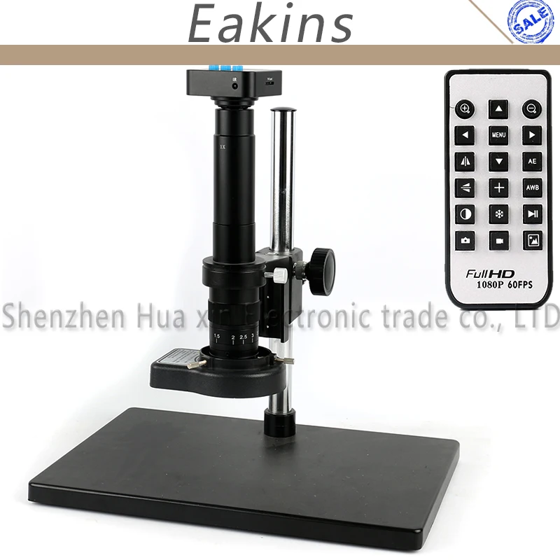 Big Adjustable Table Stand 16.0MP Full HD 1080P 60Fps HDMI USB IR Remote Video Microscope Camera Work System For CPU PCB Repair