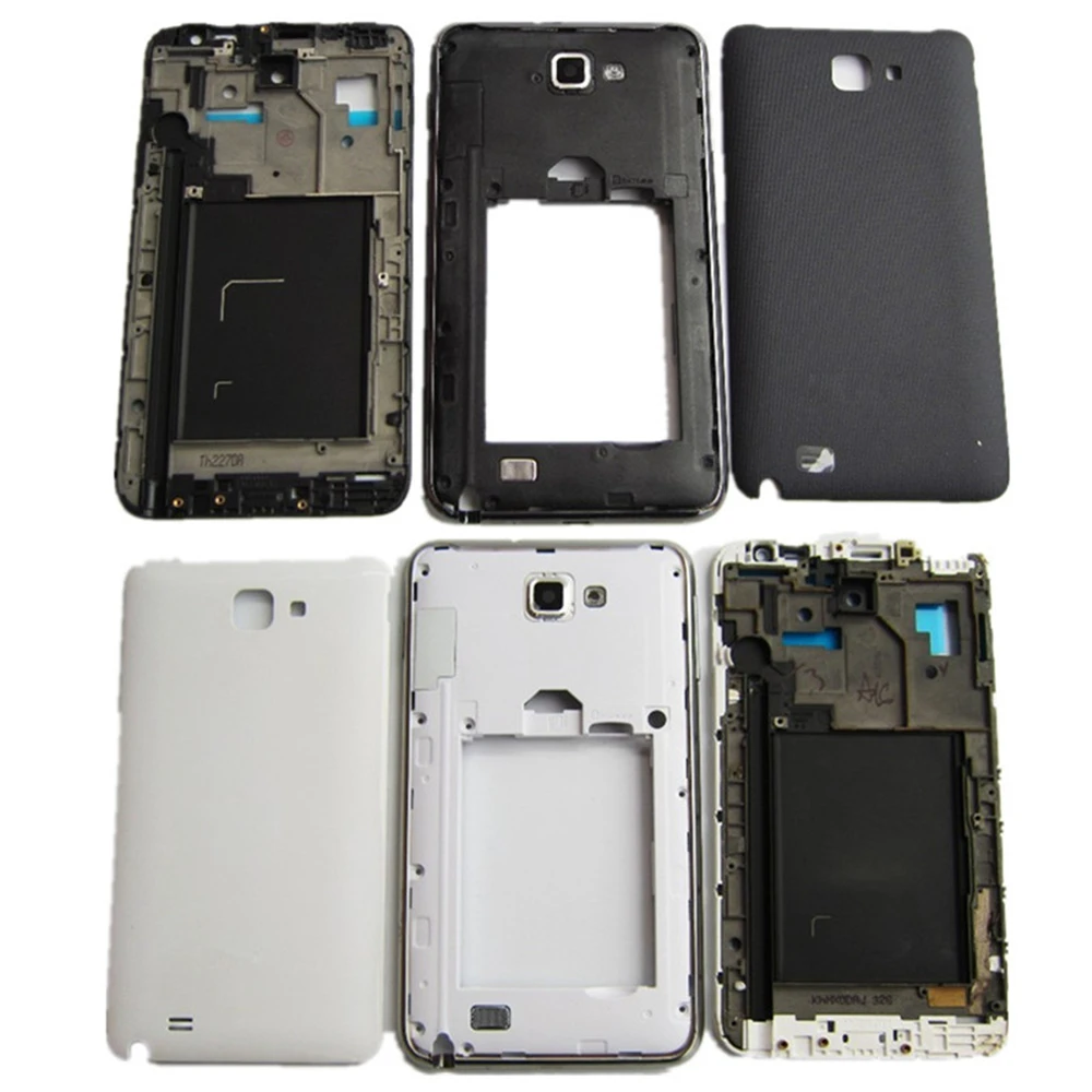 Для Samsung Galaxy Note N7000 I9220 передний корпус + средняя рамка батарея Замена полного