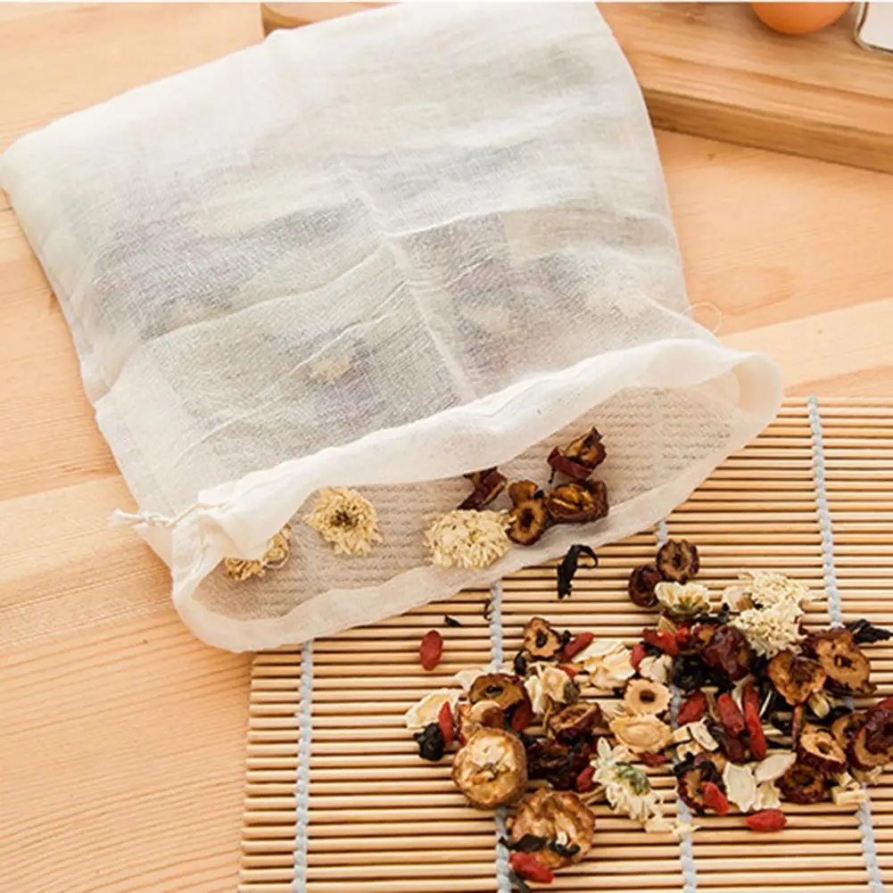 

Waasoscon 10Pcs/lot Empty Herb Filter Bag Tea Strain Pure Bubble Bags Hash Bubble Hash Filter Medicinal Materials Stew Soup Milk