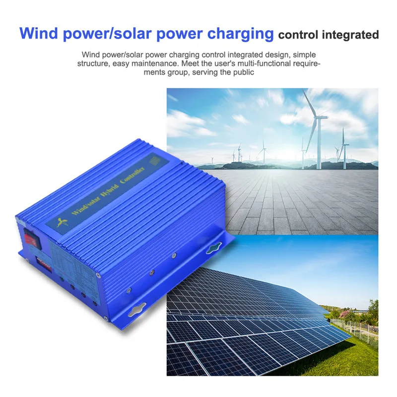 Wind Solar Hybrid Controller 12V 24V  Auto Distinguish Combined Wind and Solar Hybrid Power Generation Street light Control (7)