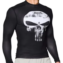 3D T shirt in printing of skull Superman Batman spider man captain America Hulk quick dry sweat absorption fitness shirts