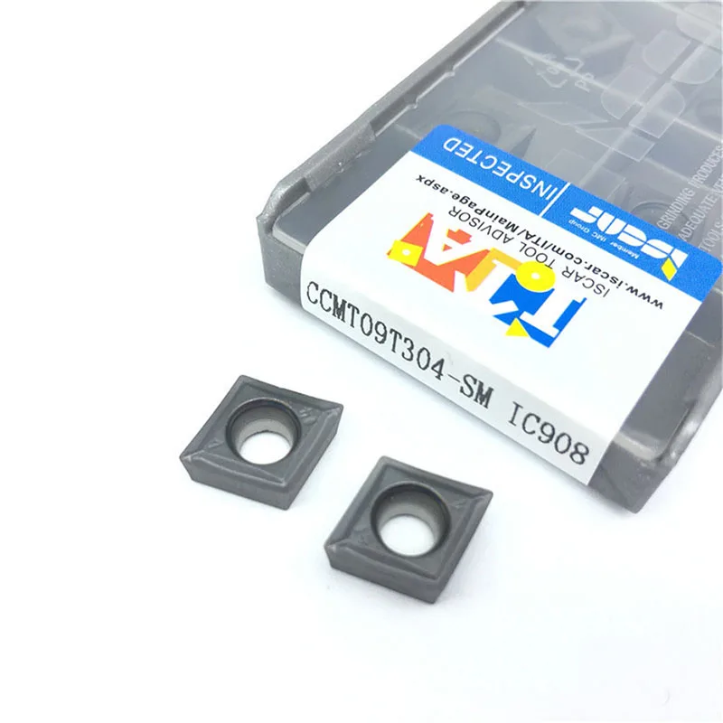 Pack of 10 CCMT09T304 TiN coated carbide inserts