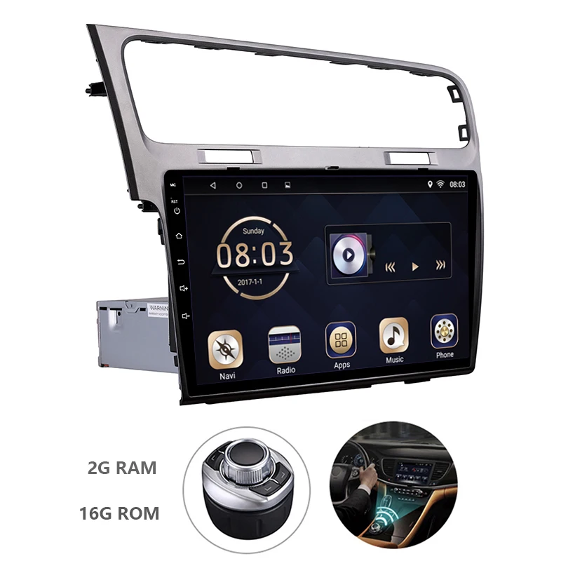 

Android 7.1 1din Car DVD Multimedia Player For Volkswagen Golf 7 2013-2015 GPS Navigation System With Canbus Carplay Mirror Link