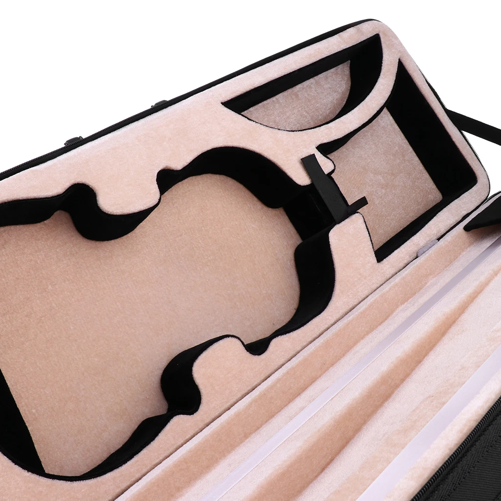 Portable Oxford Fabric 4/4 Size Black Violin Fiddle Storage Case Box Gig Bag Violin Fiddle Accessory for Violinist