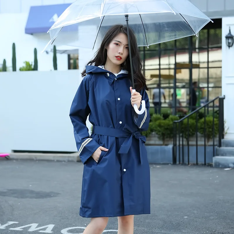 Водонепроницаемый плащ корейская мода защита от солнца одежда для женщин для верховой езды Походное дамское пончо дождевик непромокаемый женский непромокаемый