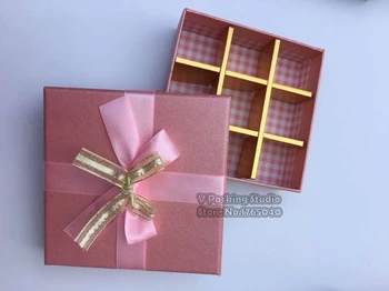 

12x12x4cm Square Chocolate Box,hard board Gift Boxes,Wedding Candy Box Gift Chocolate Cookies Boxes Women's Gift 50pcs/lot