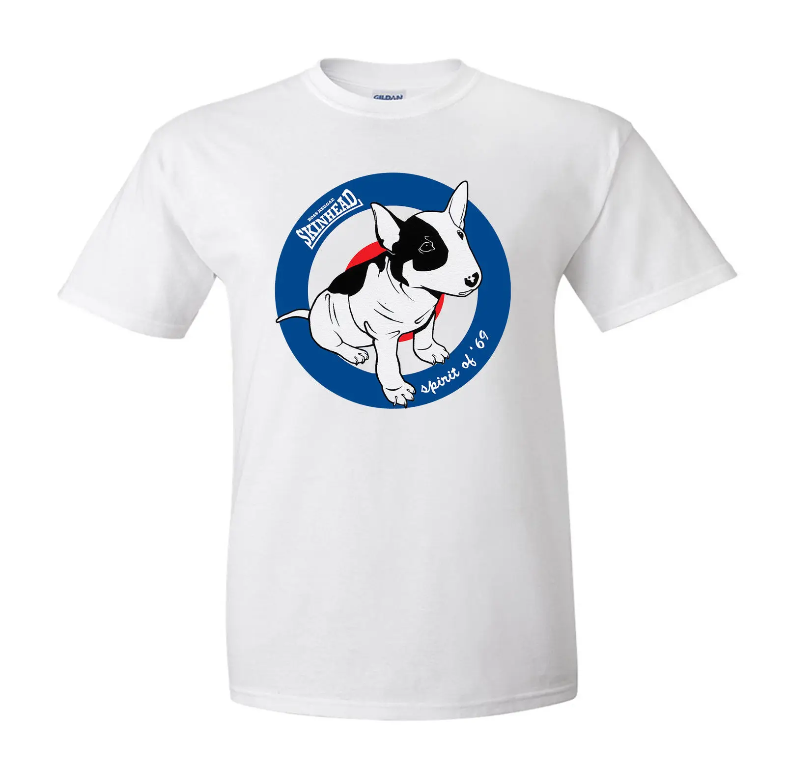 

New Men T Shirt Fashion Popular Style Skinhead Bull Terrier T-Shirt. Retro. Ska. Madness. The Selecter. The Beat.T Shirts