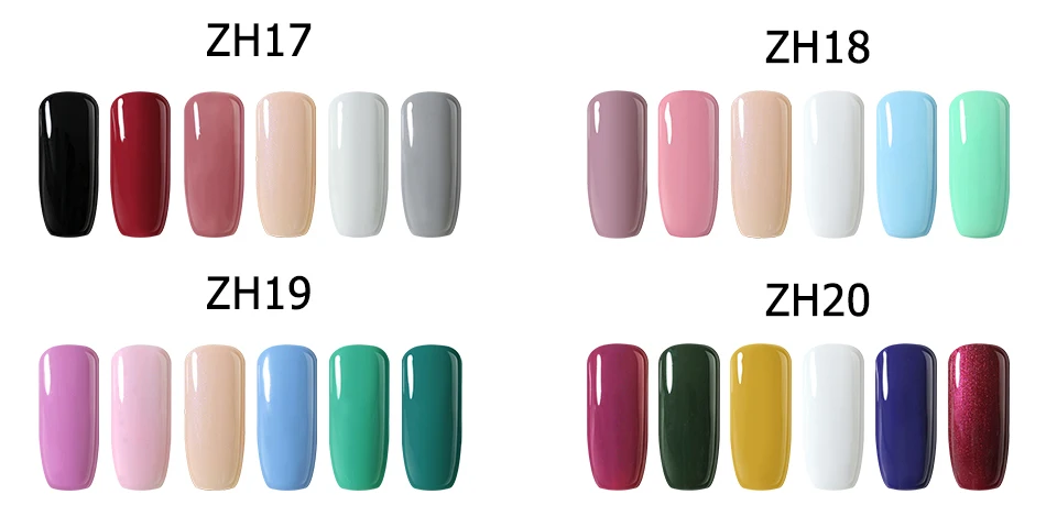 Grupo para Unha Kit de Unhas Arte Clavo Puro Cor uv Gel Unha Polish Art Vernizes Manicure Projeto Conjunto Kit Híbrido Gelpolish 6 Pcs 6 Kit de Unhas Vernizes Gel Manicure Projeto