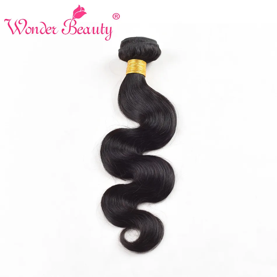 

Wonder Beauty Brazilian Body Wave Human Hair Bundle Deal 1 piece can buy 3 or 4 bundles 8-30 Inch nonremy Hair Weaving#1b #2 #4