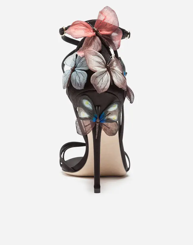 2018 пикантные сандалии гладиаторы с бабочками женские туфли на высоком каблуке