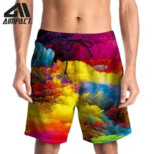 3D принт Плавание Мужские шорты для купания для Для мужчин быстросохнущая летние пляжные шорты мужской серфинг бассейн Плавание шорты Повседневное Hybird шорты AM2127
