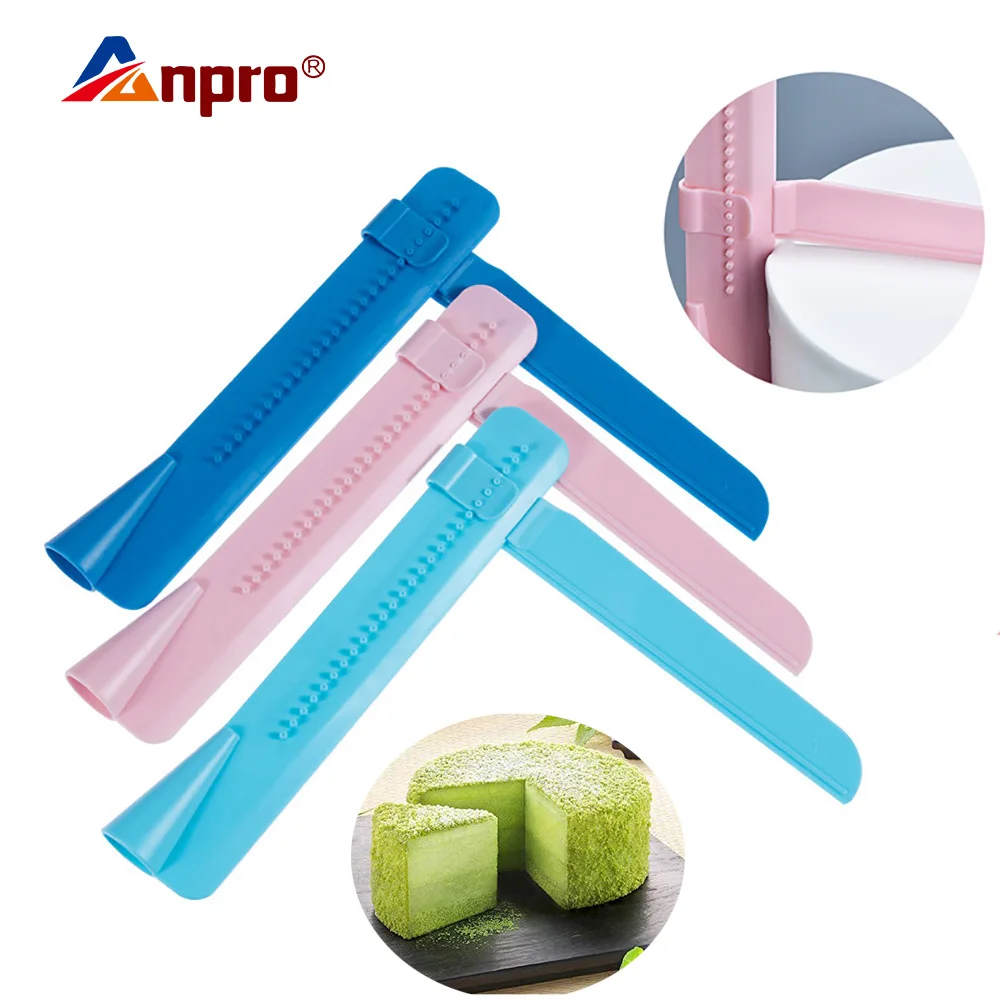 

Anpro Adjustable Cake Scraper Fondant Spatulas Cake Edge Smoother Tool for Icing DIY Bakeware Edge Smoothing Decorating Tools