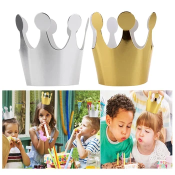 

Hats Decoration Supplies DIY 10 Creative Prince pcs Hot Happy Paper 2020 Crown For Sale Birthday Princess Party Cap