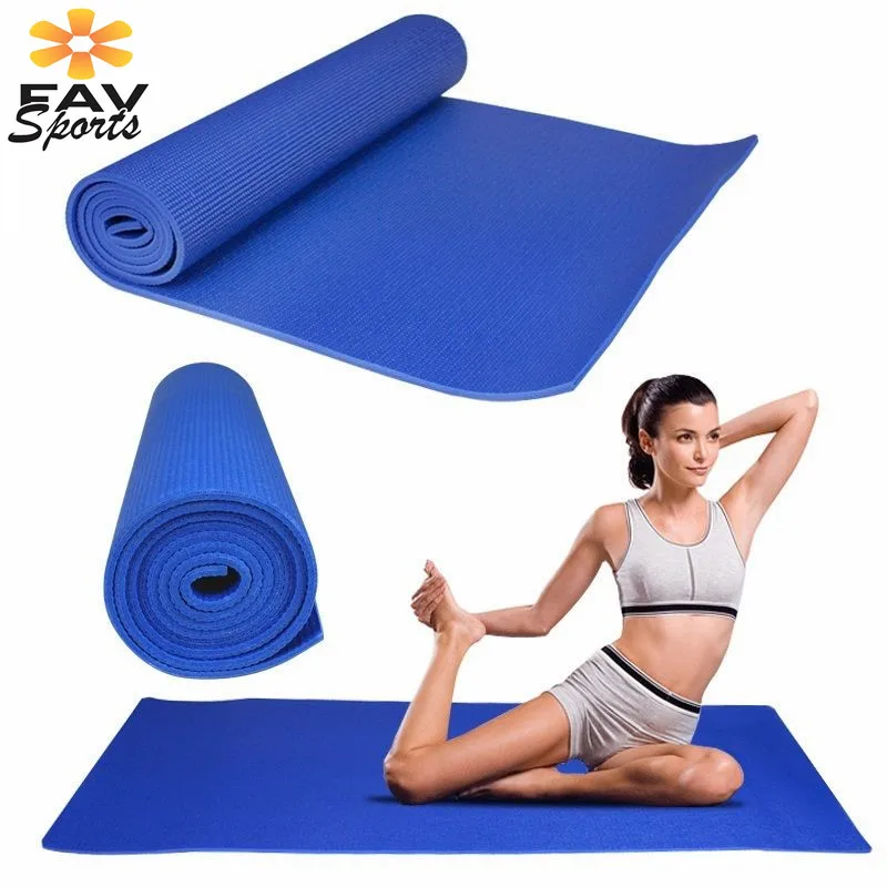 Нескользящие мм 6 мм ПВХ коврик для упражнений фитнес пилатес безвкусные толстый коврик для занятий йогой для женщин Body-shaping Спортивный