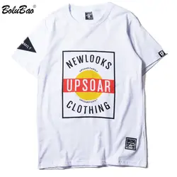 BOLUBAO модный бренд для мужчин футболки лето 2019 г. печати Футболка Street Trend Стиль хип хоп футболки